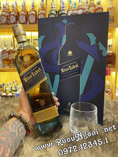 Rượu Johnnie Walker Blue Label Hộp Quà Tết 2022