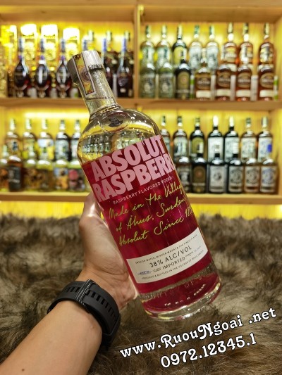 Rượu Vodka Absolut Raspberri 1L 38%