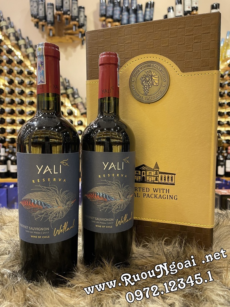 Hộp Quà 2 chai rượu vang Chile Yali (2)